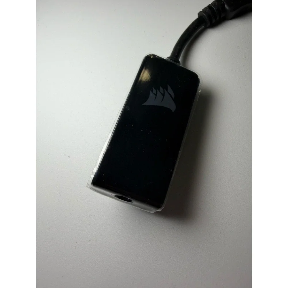 Corsair USB to 3.5mm Surround Sound Adapter Dongle RDA0015 75-003648 Black